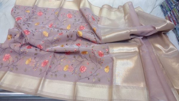 Pure organza embroidery 009 BDT 6350-2